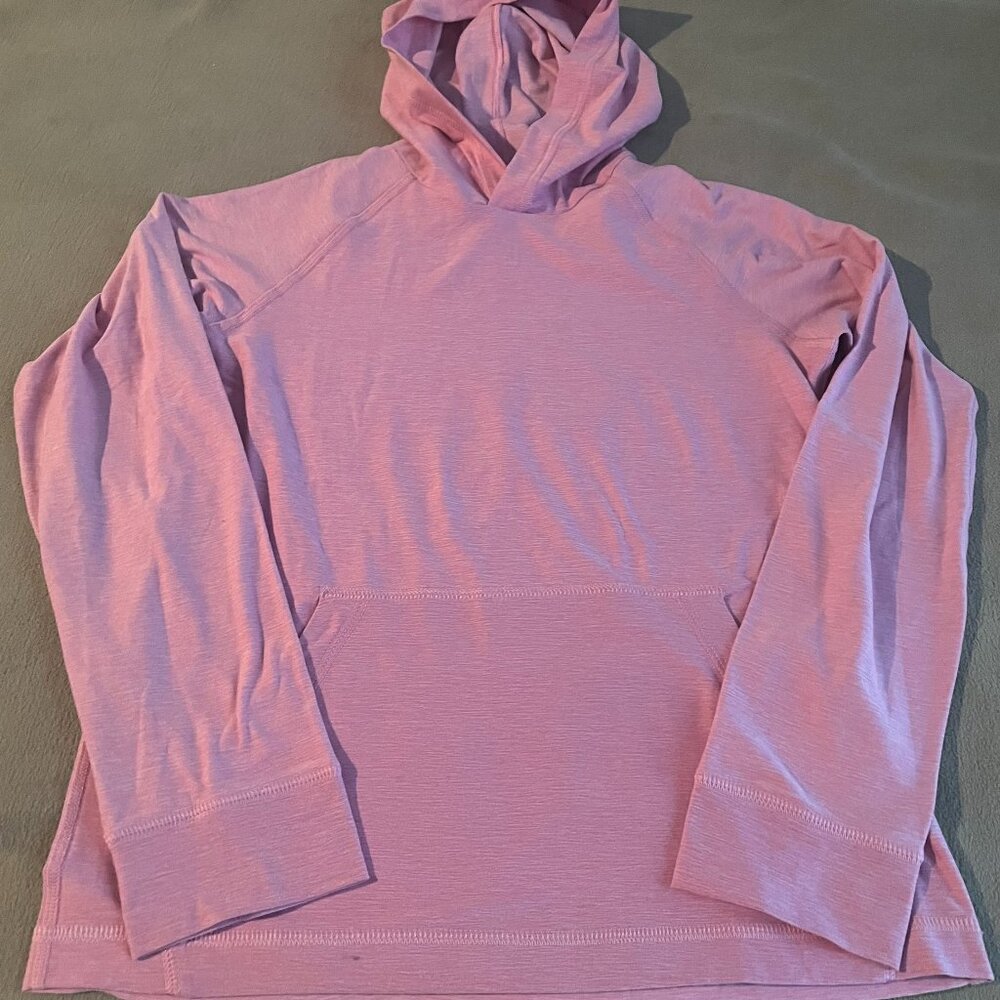Hanna Anderson Girls Pink Sweater Long Sleeves w/Hood Size 140 sm. US 10 New